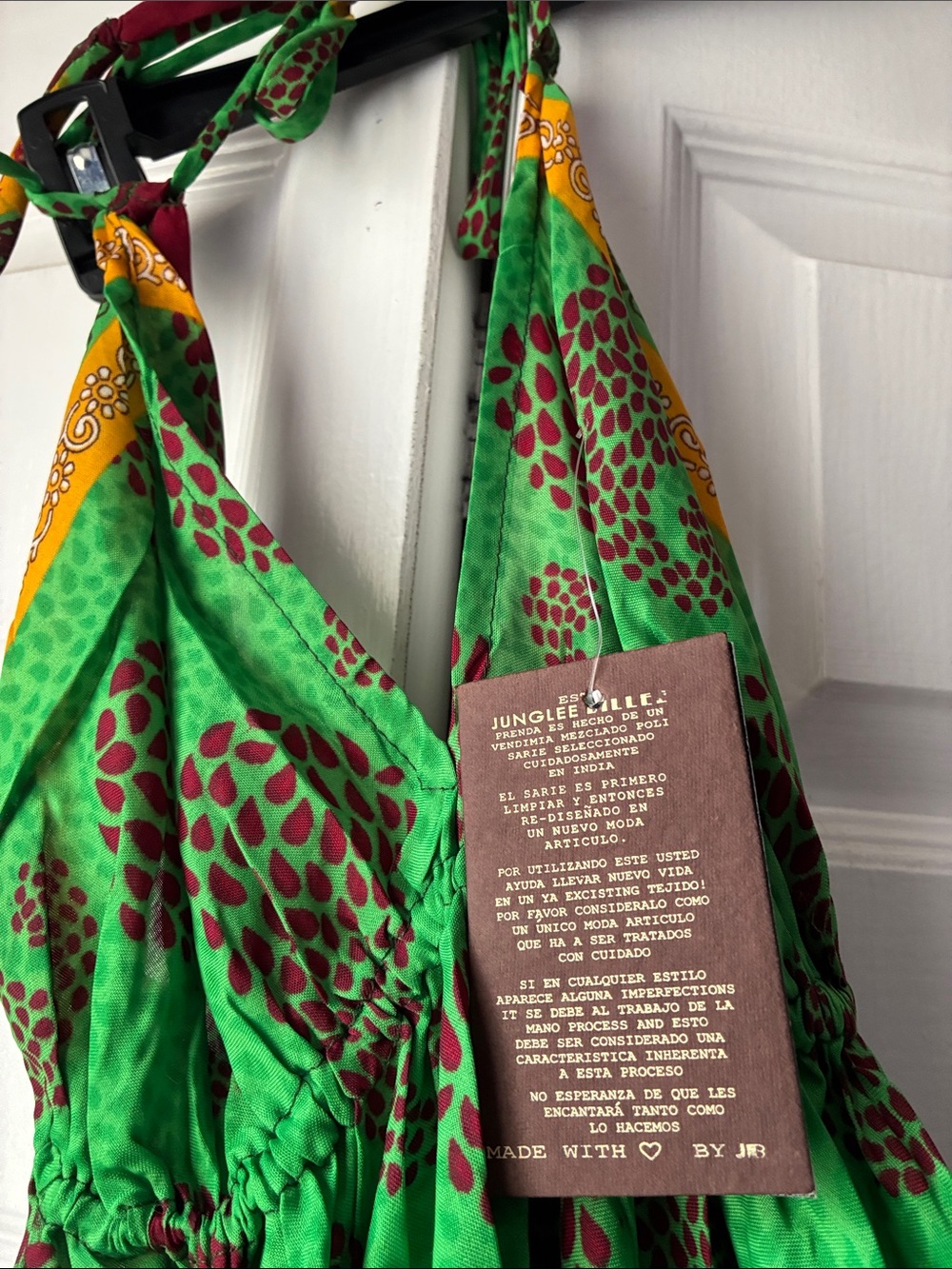 JB Halter Maxi Dress with Bold Floral Print - Picture 4 of 5